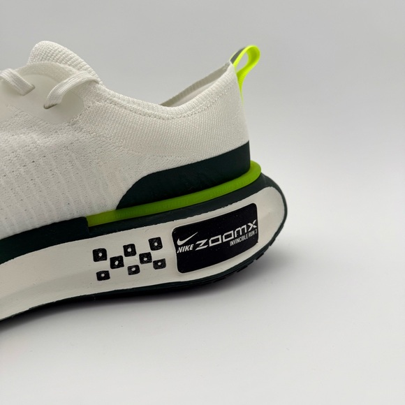 New Nike ZoomX Invincible Run FK3 White Green Black 13 Shoes Wake Up Package - Picture 7 of 10